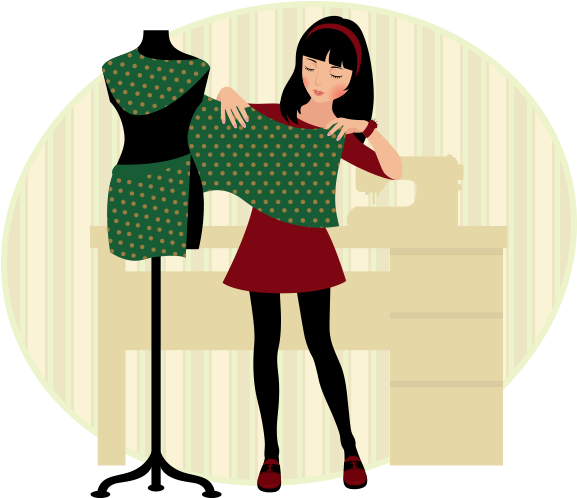 Taller De Corte Y Confeccion Clipart (692x497), Png Download