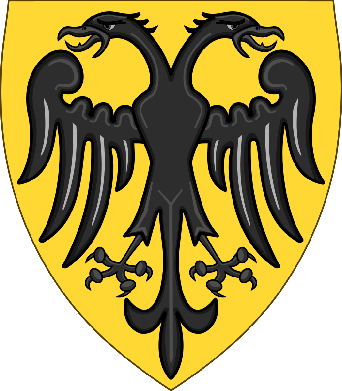 Attributed Coat Of Arms Of Frederick Ii, Holy Roman - Hohenstaufen Clipart (706x806), Png Download