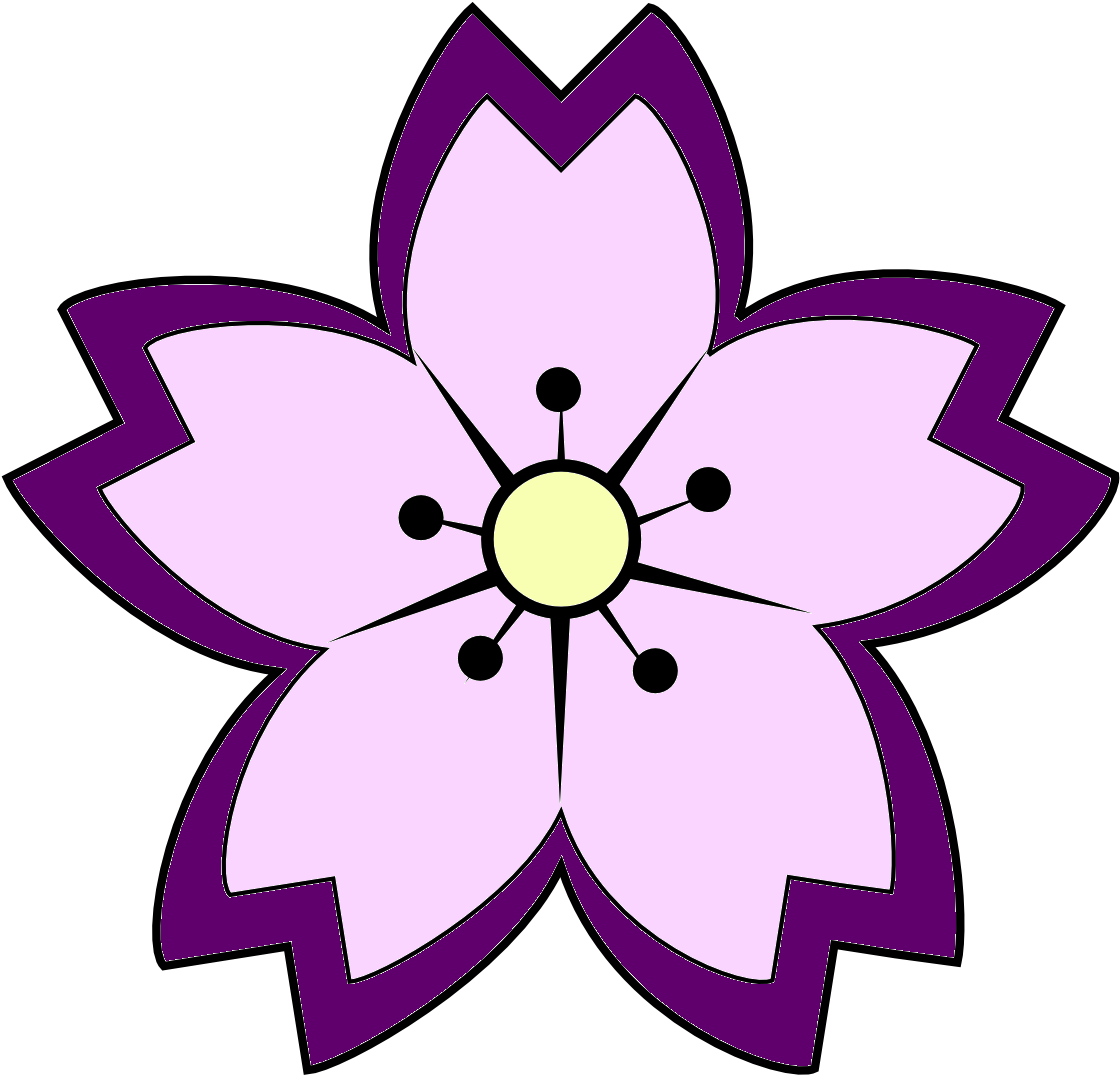 Heidi Armendariz - Cherry Blossoms Black And White Clipart (1331x1331), Png Download