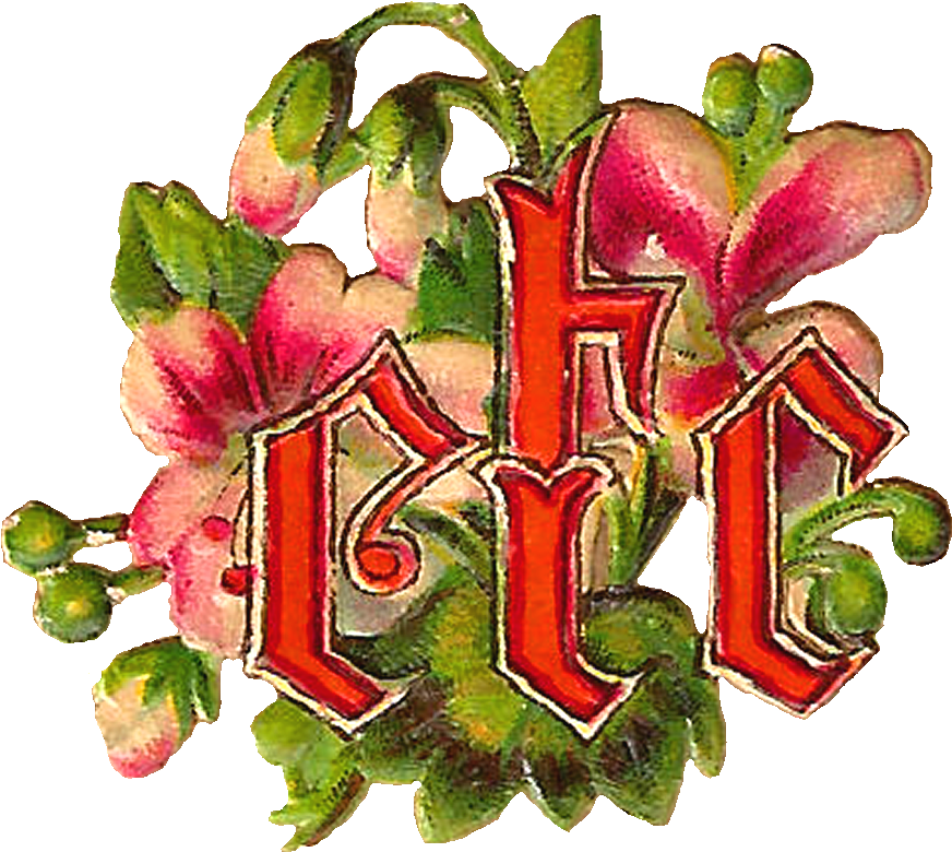 Isn't This A Pretty Bit Of Digital Monogram Clip Art - Illustration - Png Download (1000x918), Png Download