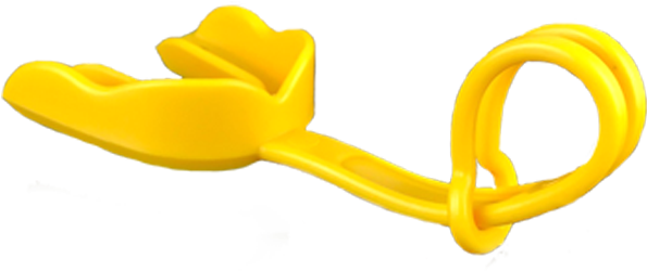 Yellow W/strap Ei Mouth Guard - Plastic Clipart (600x600), Png Download