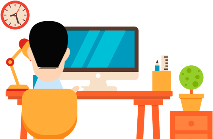 The Automation Of Processes Consists Of Replacing All - Cartoon Clipart (851x500), Png Download