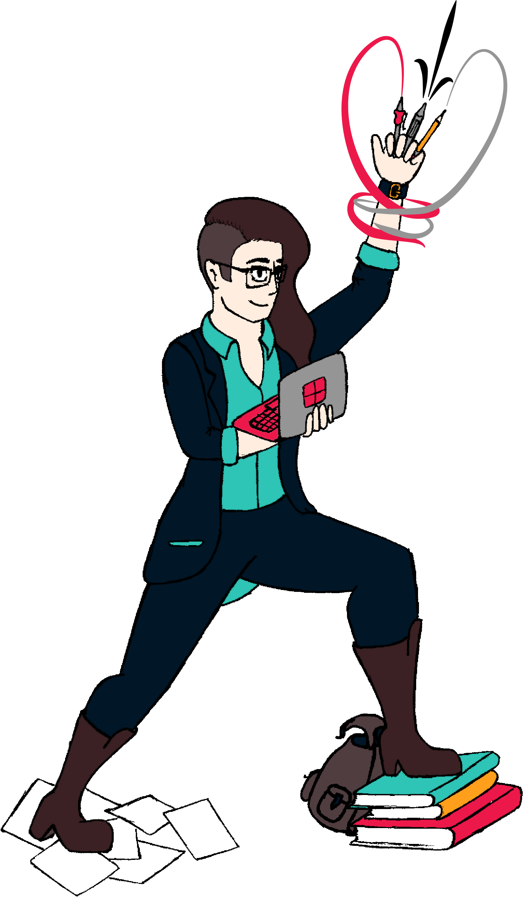 A Dramatic Portrait Of Heather Blevins - Cartoon Clipart (2213x3018), Png Download