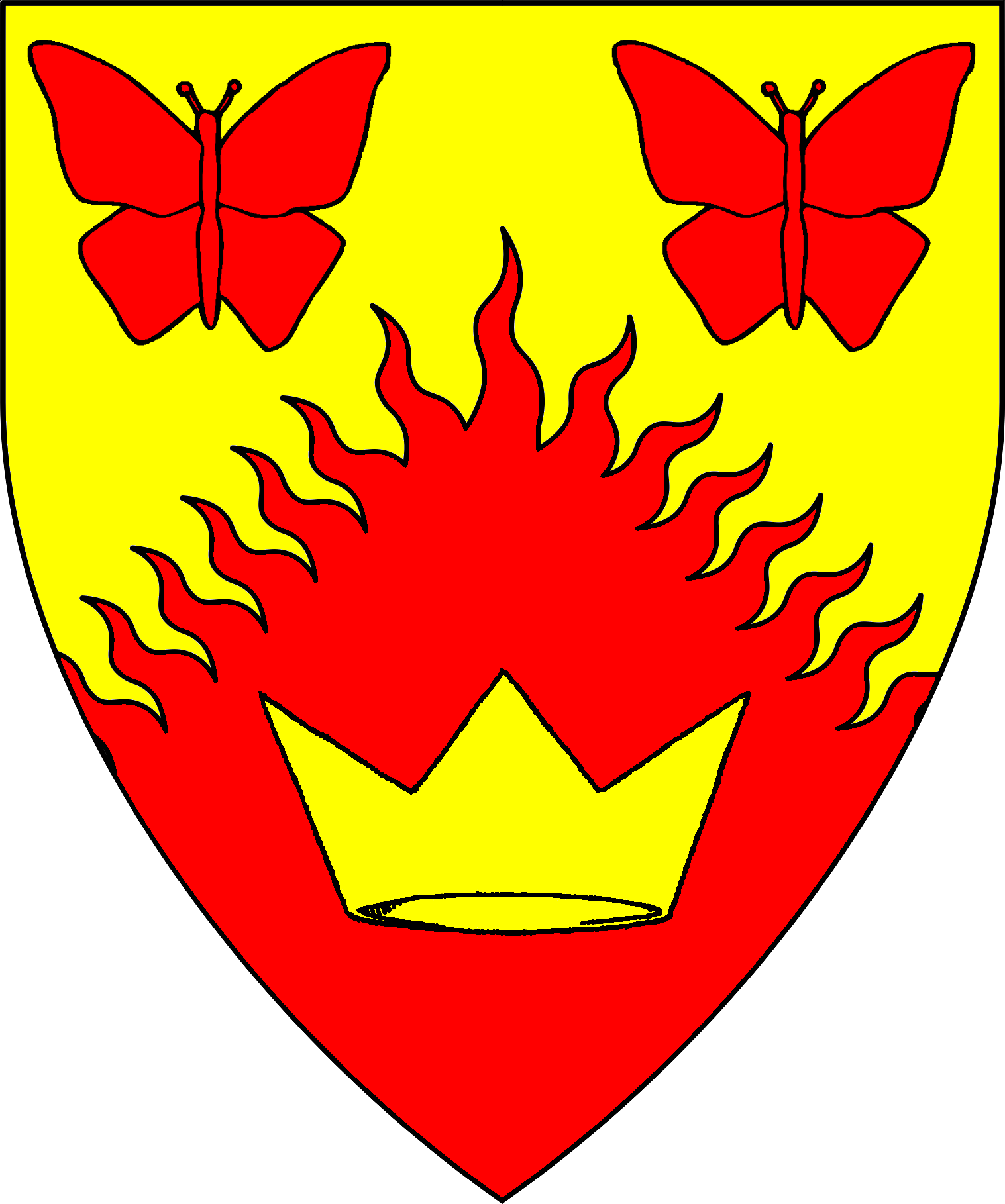 Vanessa Device - Blason Cherbourg Clipart (1517x1818), Png Download