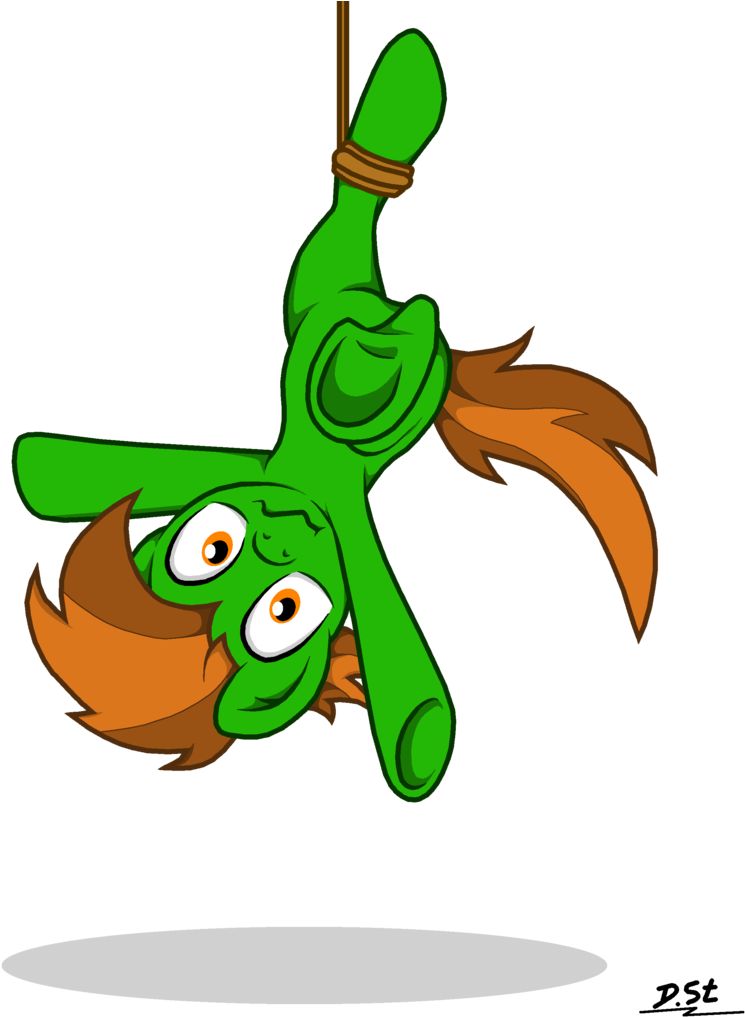 Fandroit, Fetish, Hanging, Hoof Fetish, Hung Upside - Cartoon Clipart (745x1017), Png Download