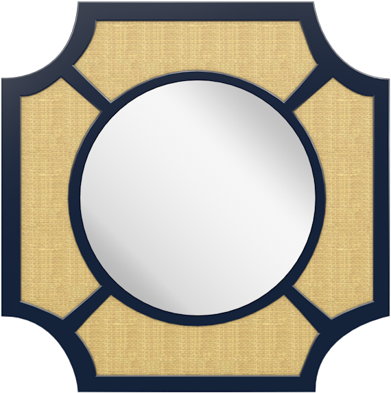 Lyford Mirror Club Navy Natural Raffia V=1536263023 - Maltese Cross Red Black Clipart (1000x1000), Png Download