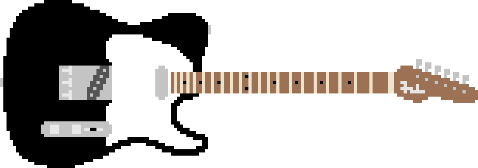 Telecaster - Telecaster Pixel Art Clipart (1650x650), Png Download