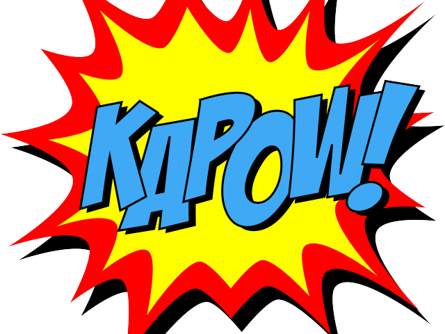 Thank You Clipart Baseball - Superhero Thank You - Png Download (640x480), Png Download