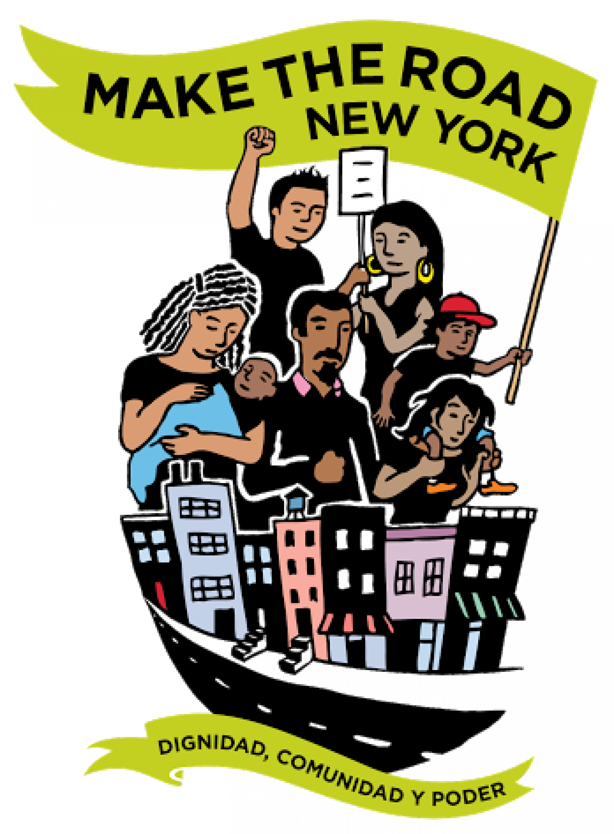 Tell The Senate - Make The Road New York Logo Clipart (1980x2691), Png Download