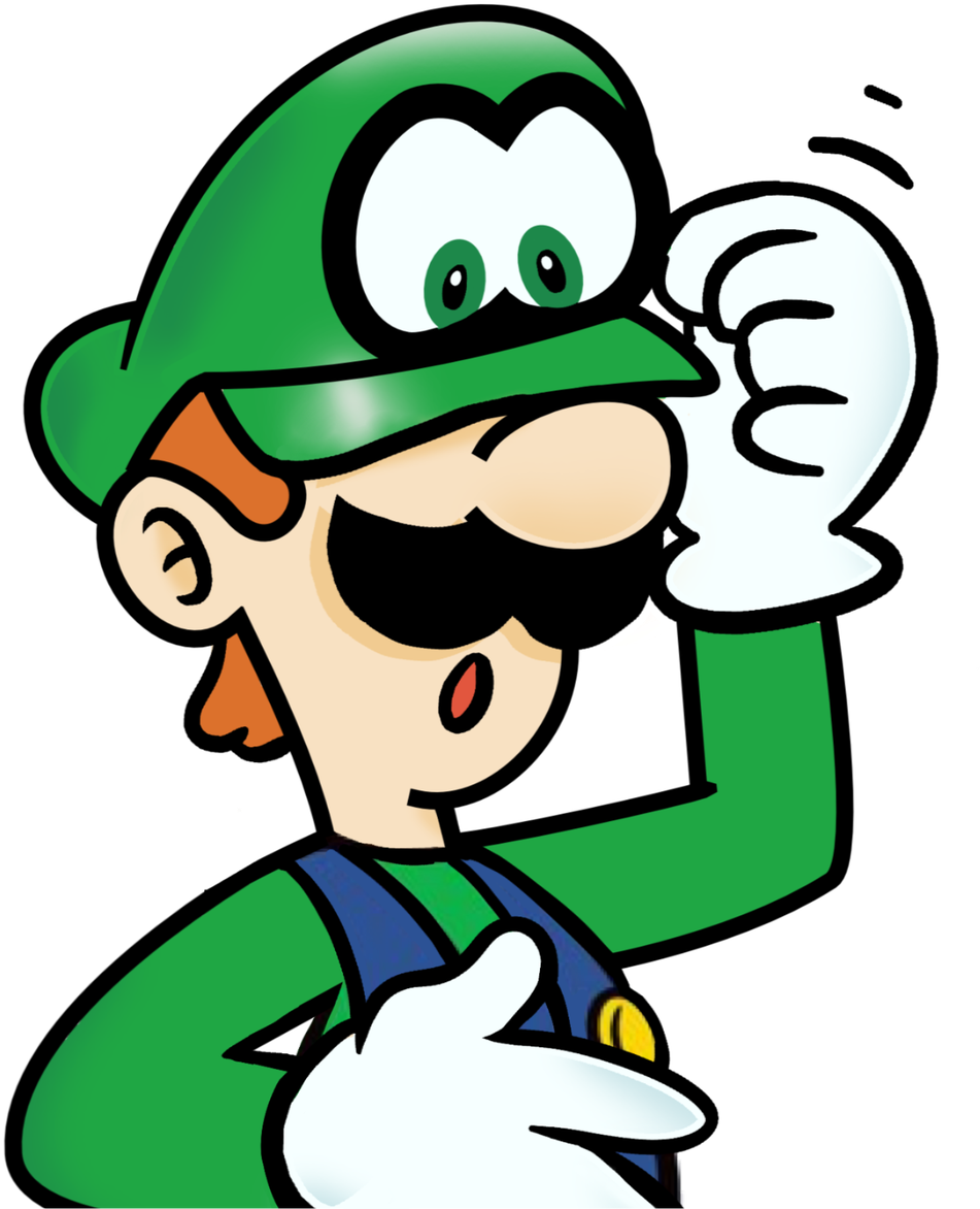 Davestoons On Twitter - Luigi Render 2d Clipart (1035x1200), Png Download
