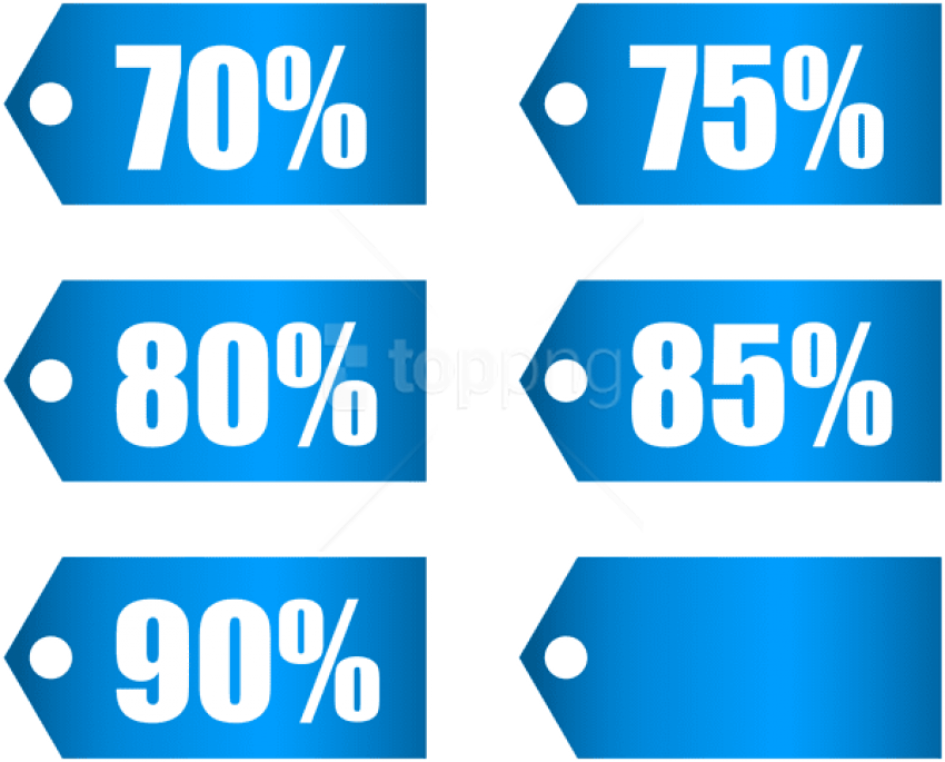 Free Png Download Blue Discount Tags Set Part 3 Clipart - Sign Transparent Png (850x685), Png Download