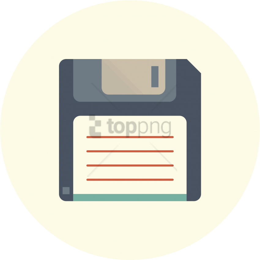 Free Png Disk, , Save Icon - Flat Design Save Icon Clipart (850x850), Png Download