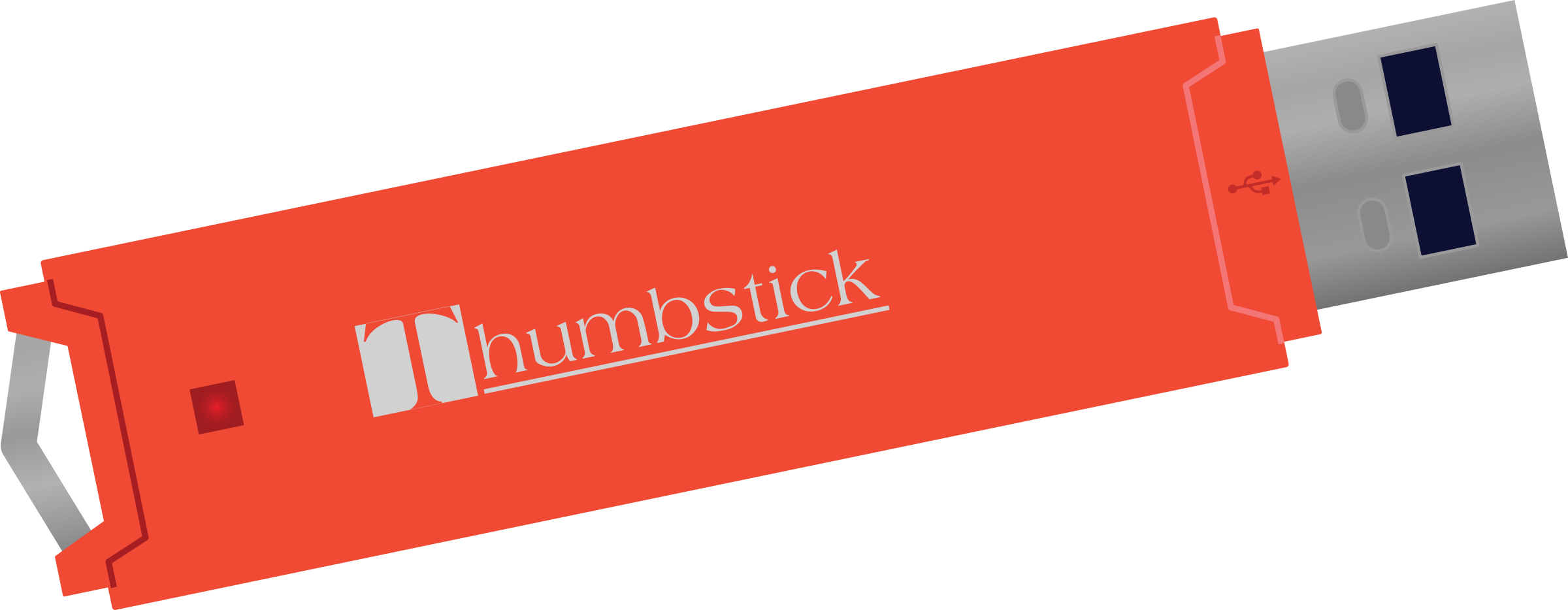 Big Image - Usb Mockup Png Clipart (2400x934), Png Download