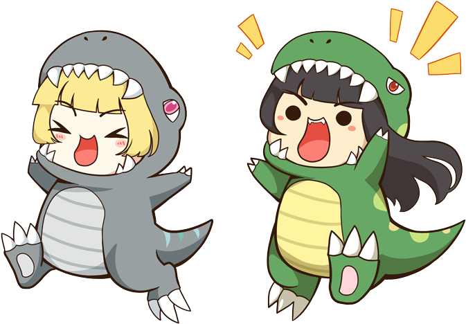 Chibi-chase - Cartoon Clipart (707x500), Png Download