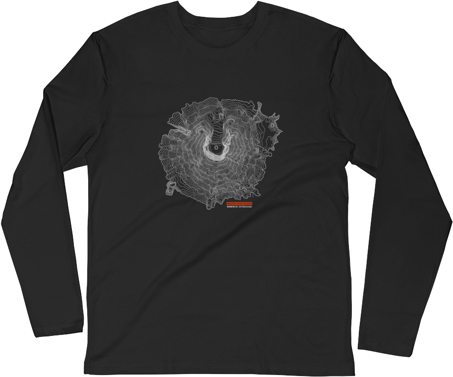 Mount Saint Helens - Long-sleeved T-shirt Clipart (1000x1000), Png Download