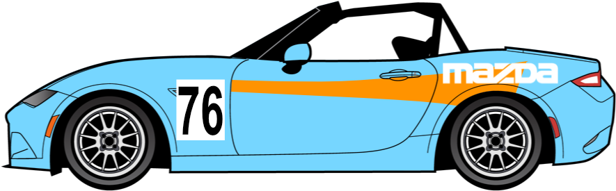 2006 Mazda Mx-5 - Race Car Clipart (1200x380), Png Download