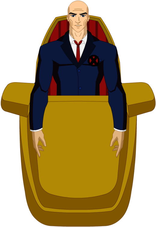 Professor X By Lukbr Francis Xavier, Charles Xavier, - Cartoon Clipart (519x754), Png Download