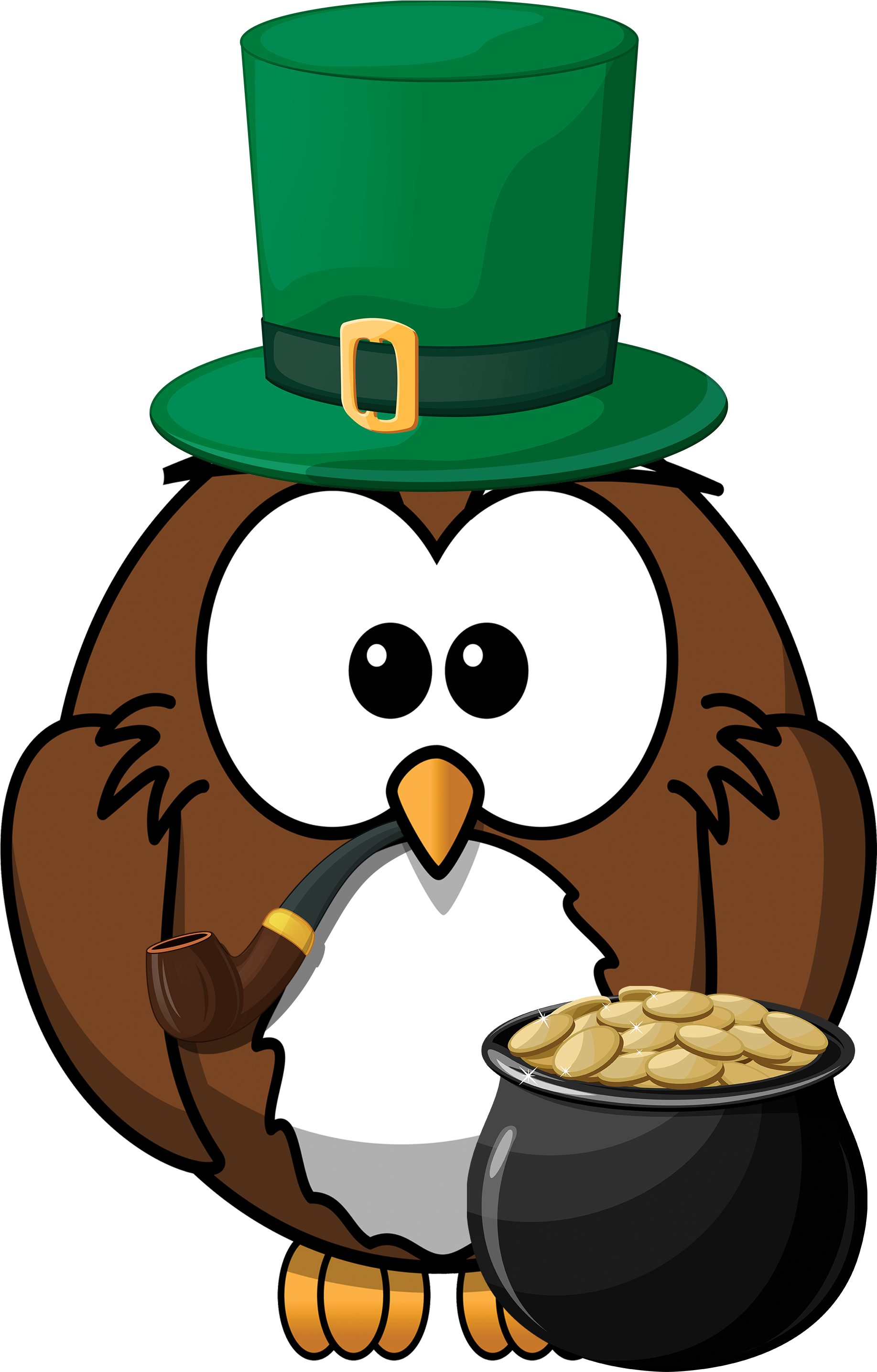 Irishman's Chorale Returns To Riderwood For St - Cartoon Owl Clipart (2272x3200), Png Download