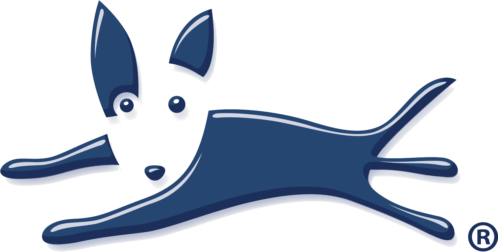 Bluedog Logo - Transparent Blue Dog Clipart (1732x895), Png Download