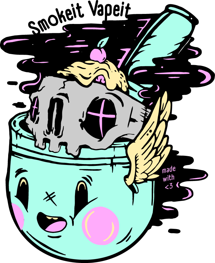Smoke It Vape It Clipart (711x869), Png Download