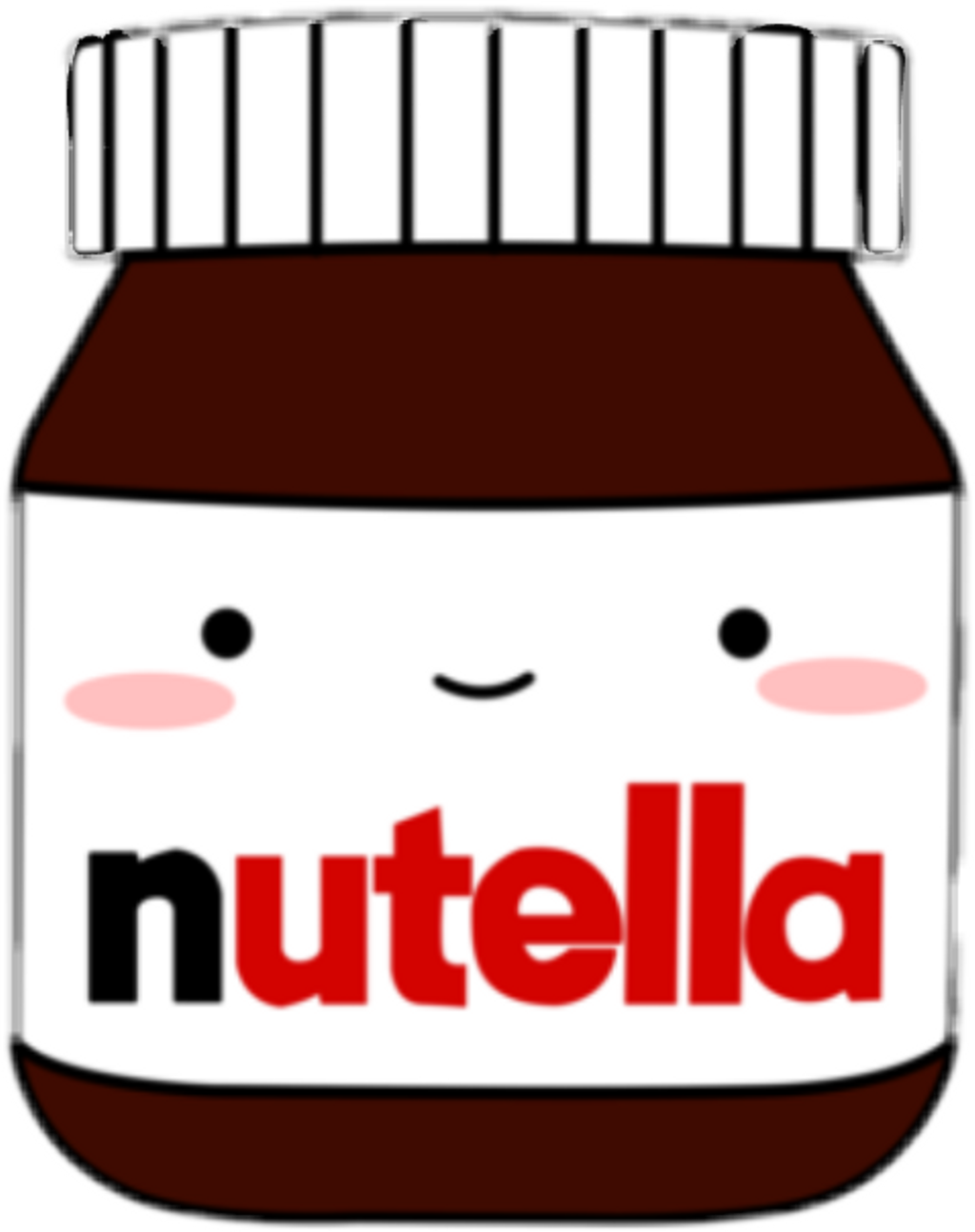 Nutella Sticker - Nutella Clipart (1024x1294), Png Download