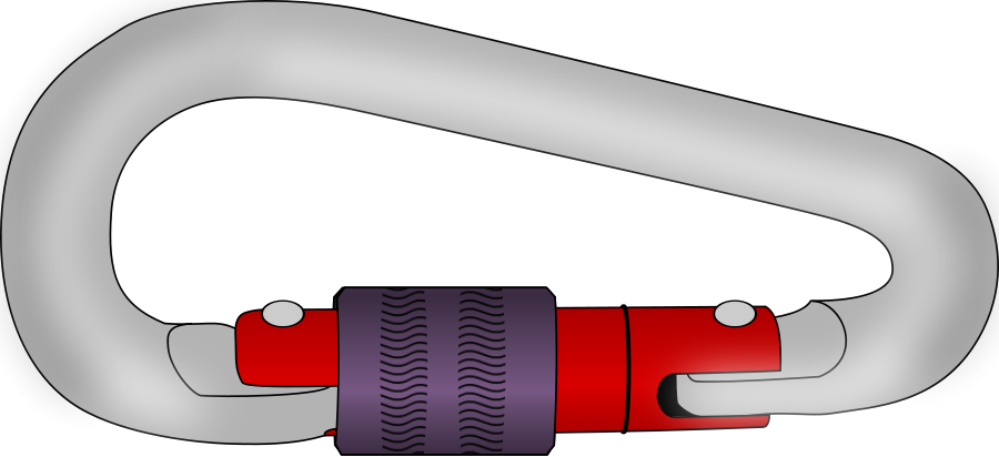 This Free Clip Arts Design Of Carabiner Png Transparent Png (900x412), Png Download
