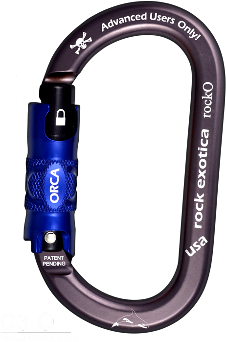 Rocko Orca-lock Carabiner Clipart (500x724), Png Download