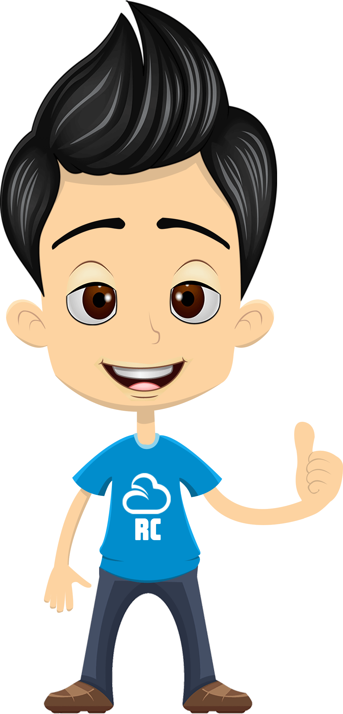 Create Your Online Identity In Minutes - Cartoon Clipart (1187x2468), Png Download