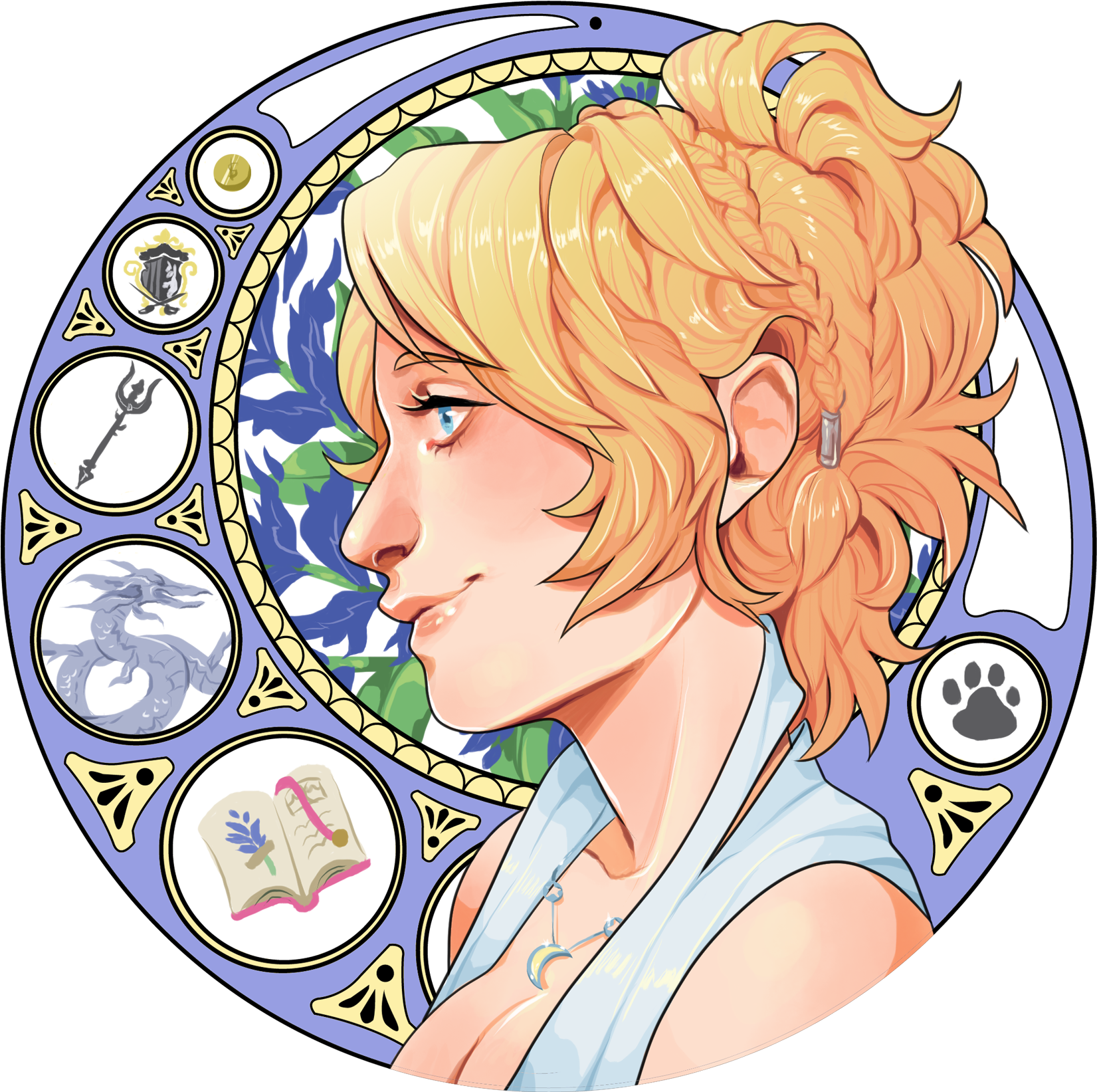 Ardyn & Luna Nouveau - Cartoon Clipart (1800x1800), Png Download