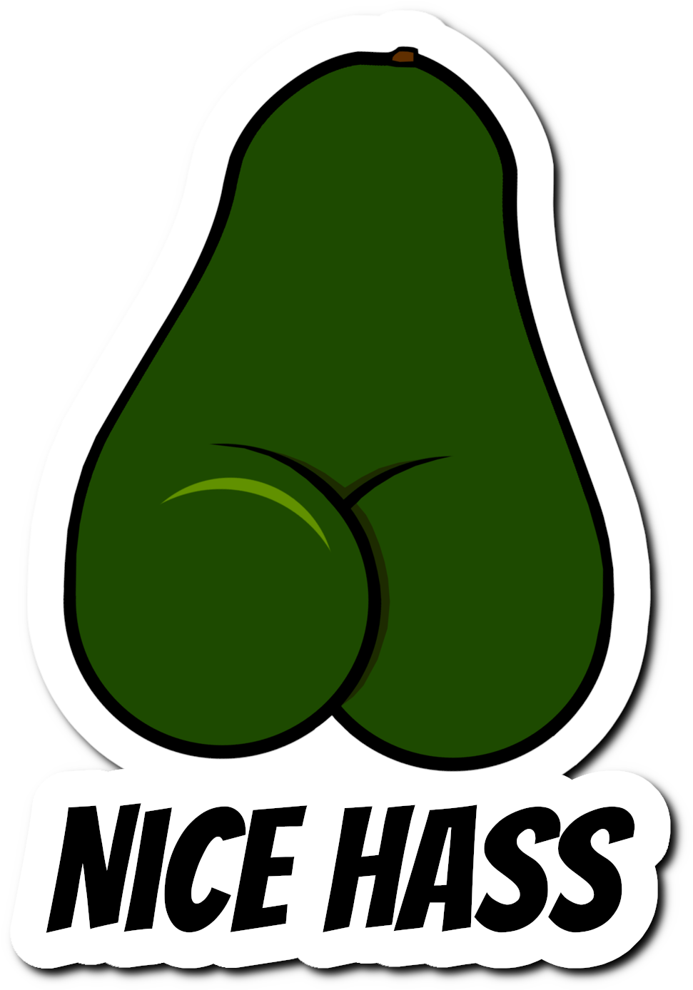 Nice Hass Stickers - Shark Clipart (1387x1387), Png Download