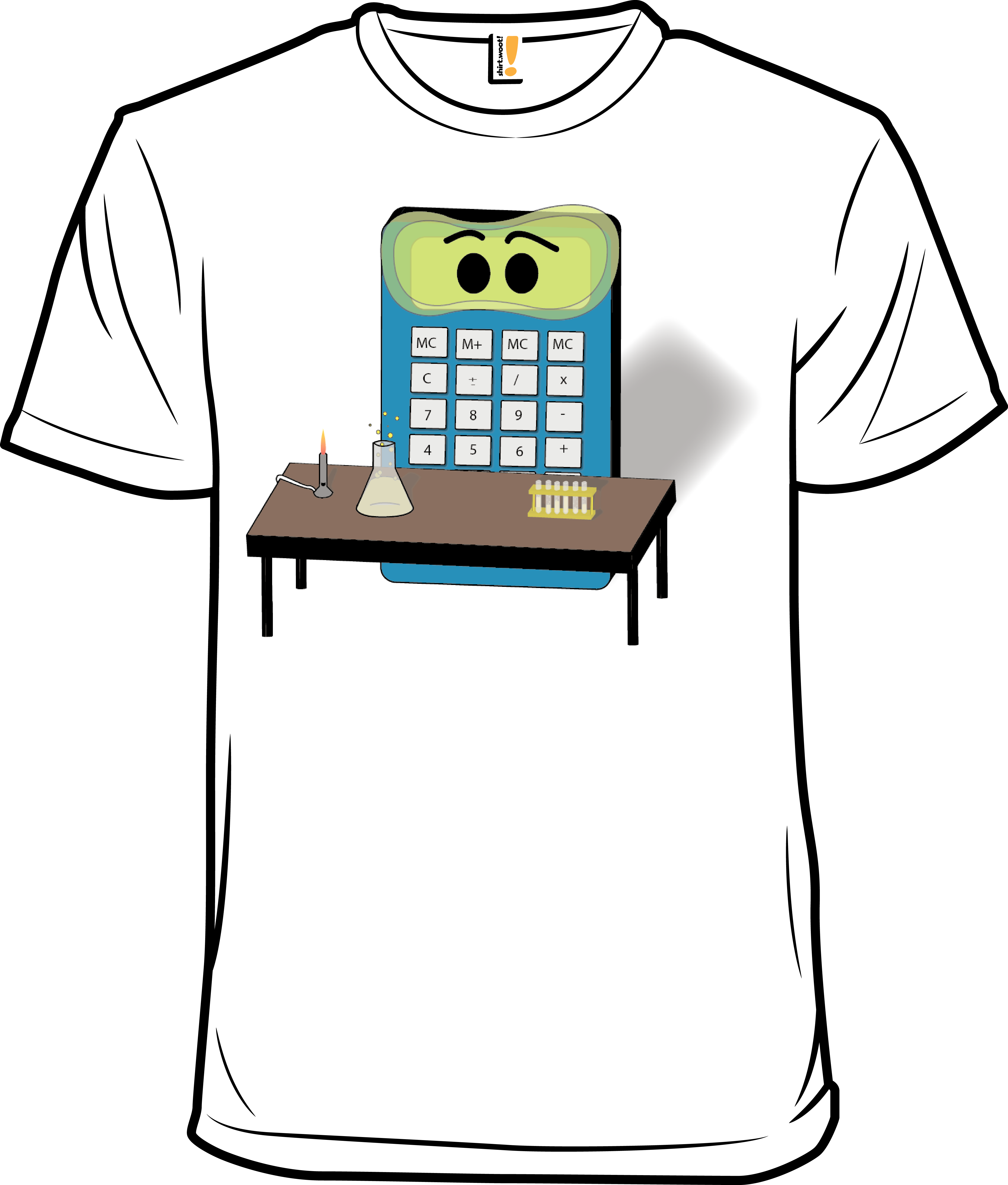 Scientific Calculator - Active Shirt Clipart (4289x5042), Png Download