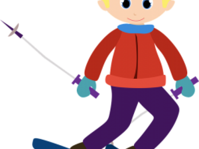 Ski Clipart Skiing Person - Png Download (640x480), Png Download