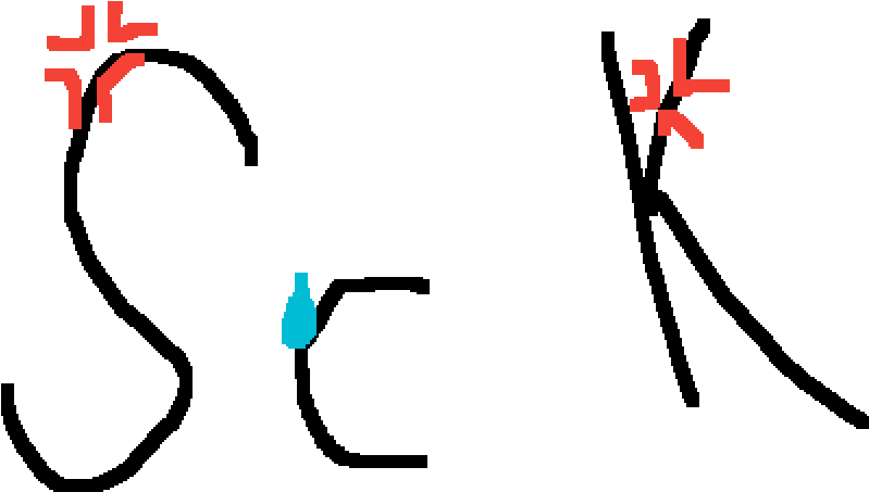 C Is A Useless Letter Clipart (1000x1000), Png Download