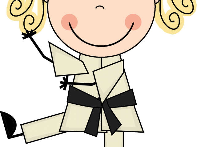 Karate Clipart Karate Girl - Clip Art - Png Download (640x480), Png Download