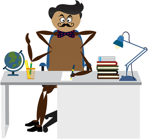 Prof Funnelweaver Clipart (624x600), Png Download