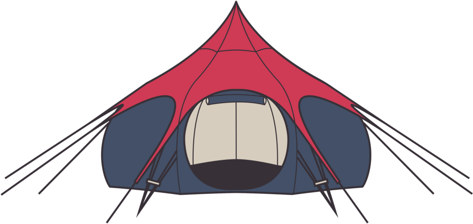 Festival Graphic Elements-11 - Tent Clipart (1000x1000), Png Download