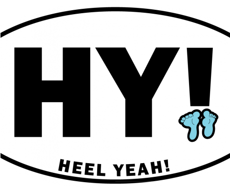 Heel Yeah Static Cling 3pk Clipart (470x694), Png Download