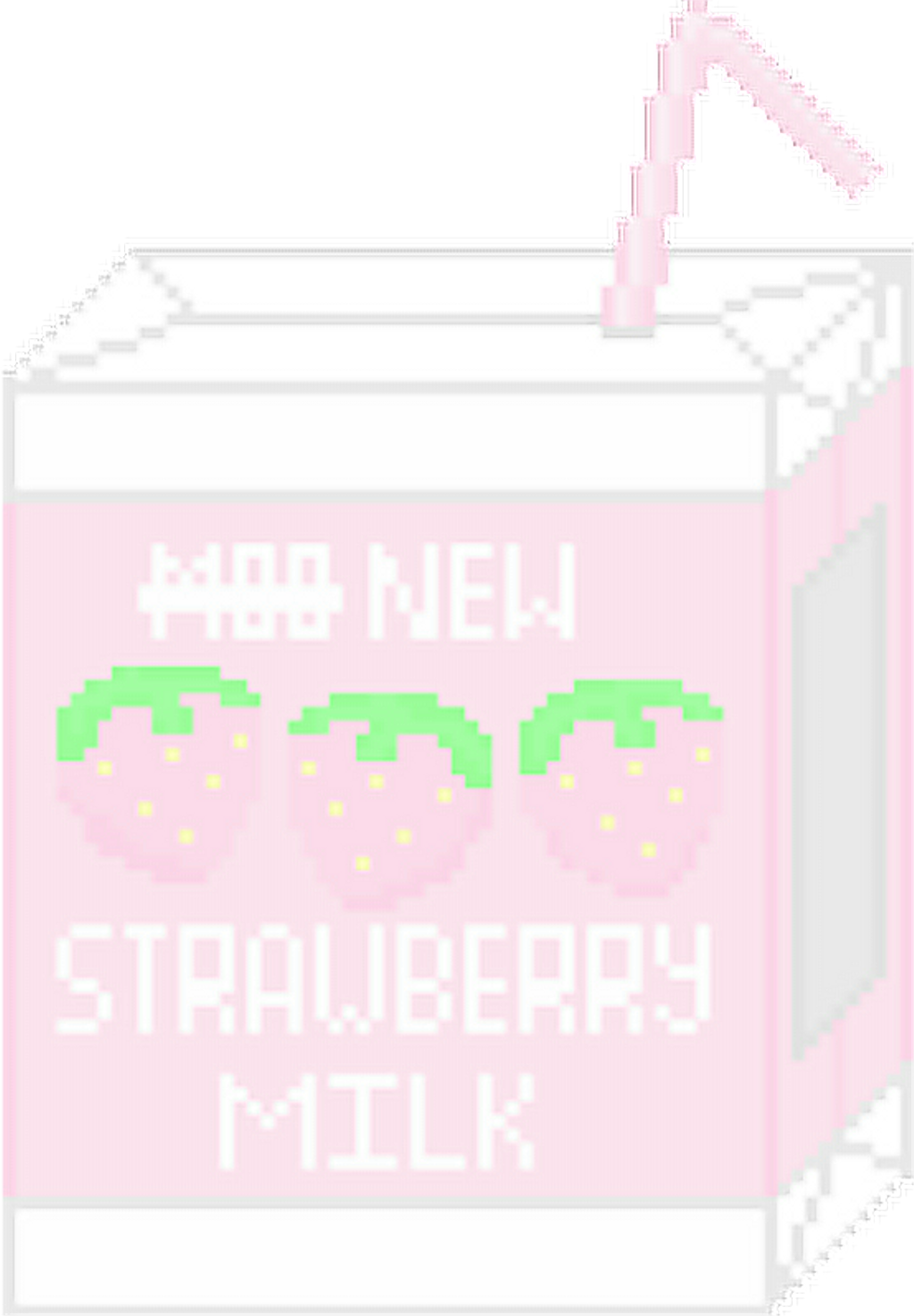 #strawberry #milk #strawberrymilk #delicious #mmm #pixel Clipart (1024x1475), Png Download