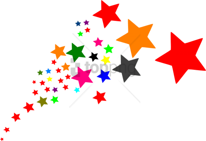 Free Png Stars Png Image With Transparent Background - Clipart Stars (850x584), Png Download