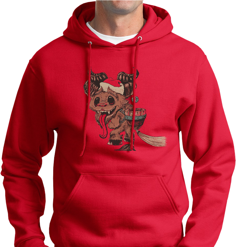 "my Little Krampus" - Jerzee Hoodie Clipart (900x843), Png Download