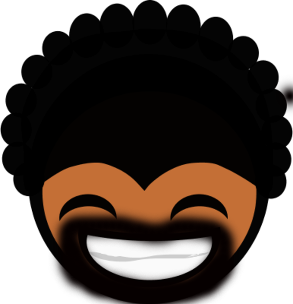Kysii2 - Cartoon Black Guy With Afro Clipart (600x622), Png Download