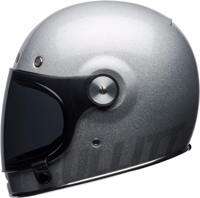 **ships Same Day** Bell Bullitt Retro Motorcycle Helmet - หมวก กัน น็อค Bell Bullitt Gloss Silver Flake Clipart (970x650), Png Download
