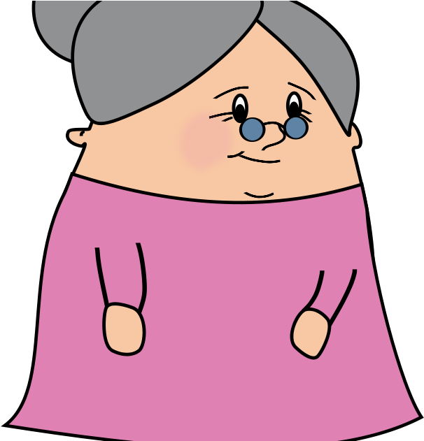 View From The Handicapped Space - Old Lady Clip Art - Png Download (800x630), Png Download