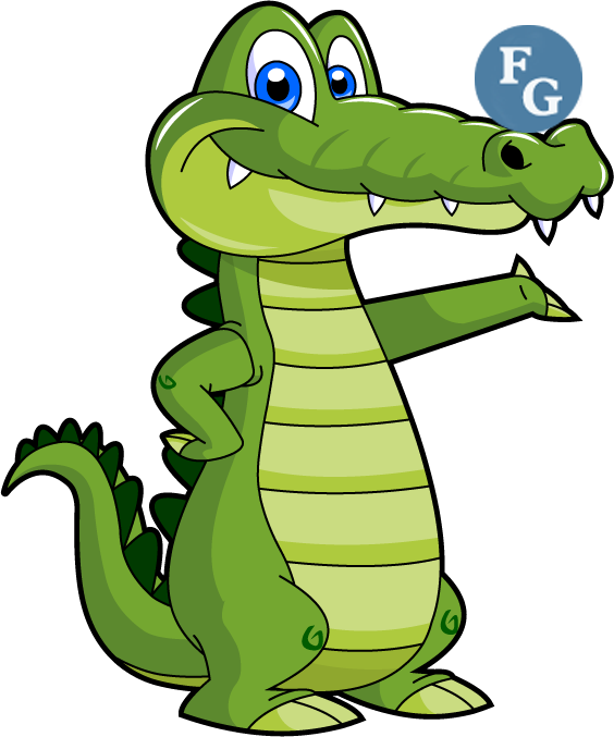 Alligator Clip Art - Png Download (564x677), Png Download
