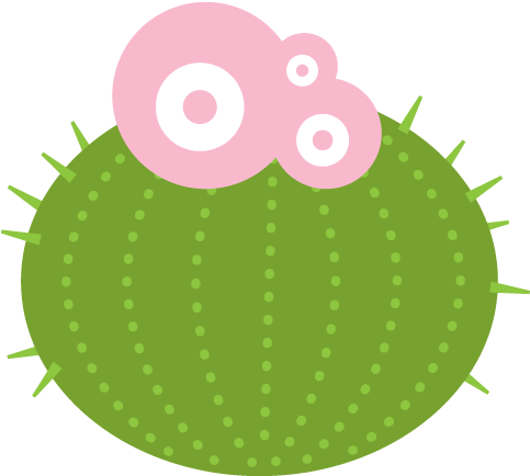 Barrel Cactus Wall Decal - Punch Clipart - Png Download (660x500), Png Download