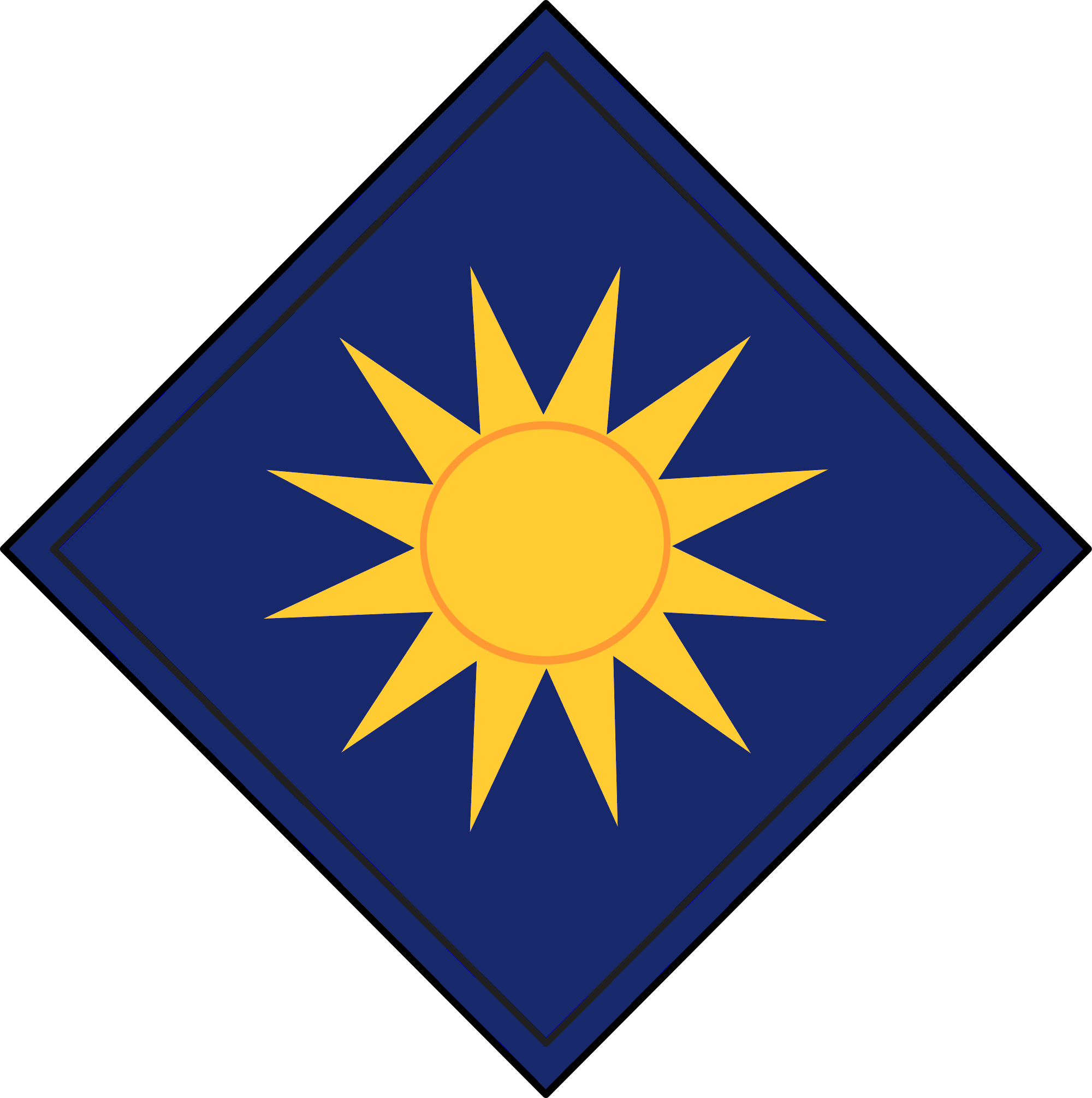 40th Infantry Division, Commanding - 40th Infantry Division Clipart (2000x2011), Png Download