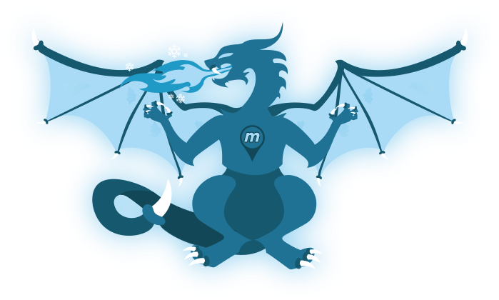 Leprechaun Have A New Friend- The Ice Dragon This New - Ice Dragon Logo Png Clipart (718x444), Png Download