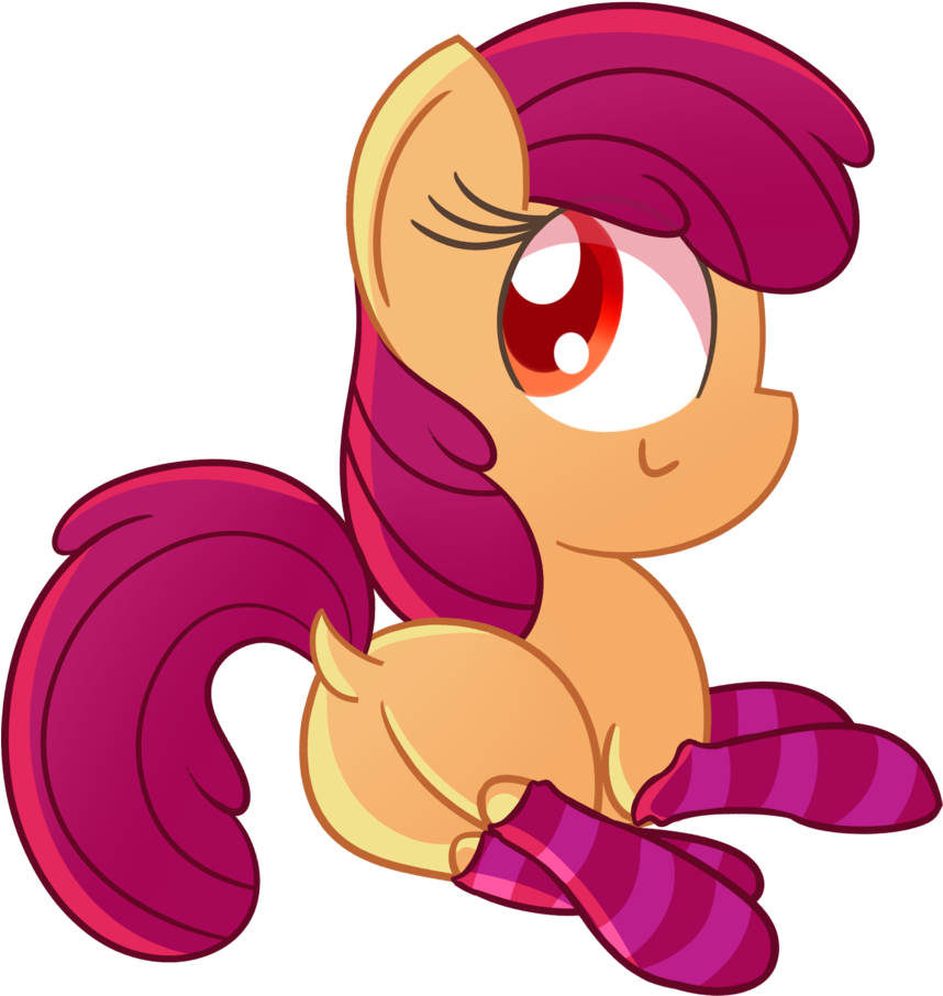 Accessory-less Edit, Apple Bloom, Bloom Butt, Clothes, - Cartoon Clipart (857x1024), Png Download