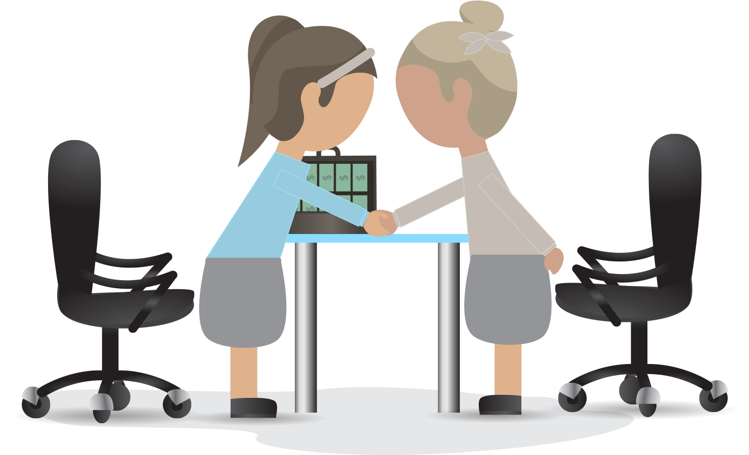 How Strong Is Your Bond - Negocio Caricatura Clipart (1535x1600), Png Download