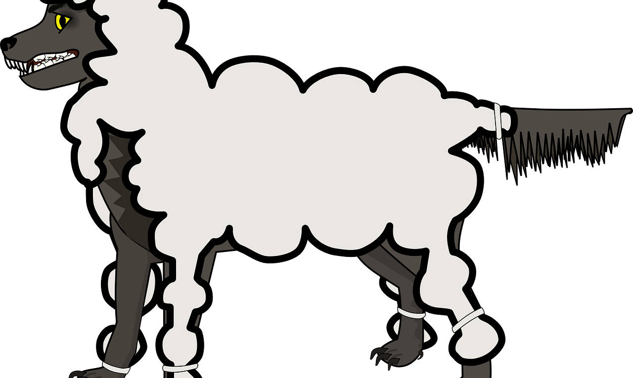 A Wolf Or A Sheep Image - Wolf In Sheep Cloth Clipart (1280x765), Png Download